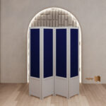 پاراوان سرمه ای سفید